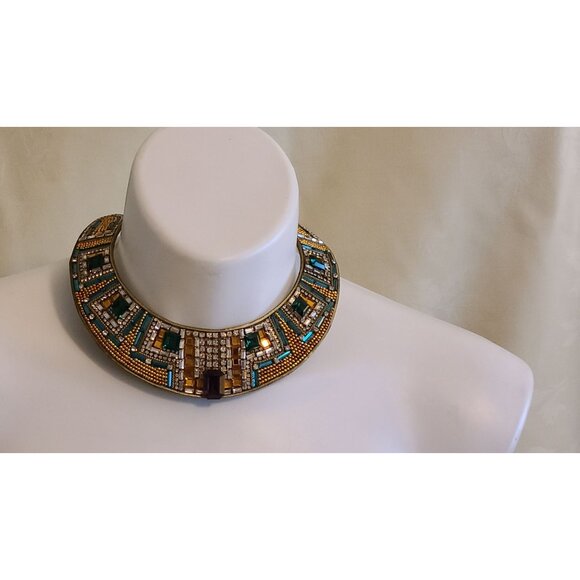 Vntg 1996 Maya Hansen Designer Signed Haute Couture Runway Show Choker Necklace